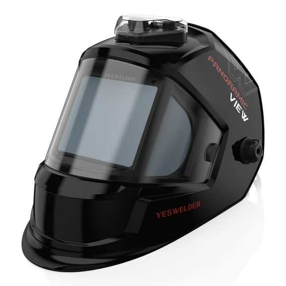 YesWelder Auto Darkening Welding Helmet, Panoramic View, DIN5 Auto-Dimming, True Color, Type-C Charging