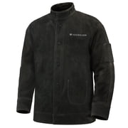 YESWELDER Leather Welding Jacket, Heavy Duty Flame Resistant Welding Coat for Men and Women