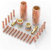 YesWelder MIG Welding Gun Kit Tip-Nozzle-Diffuser for Miller Millermatic M-25/M-40 Hobart Torch Tip-Nozzle-Diffuser .045" Accessory Kit