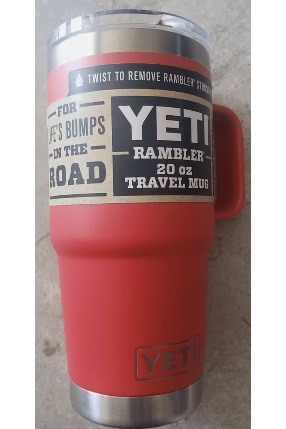 21071501392 Rambler 20 oz. Travel Mug with Stronghold Lid, Rescue Red