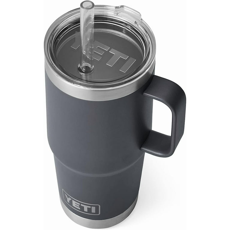 バーベキュー・調理用品 YETI Rambler 25 oz Mug Amazon.com: YETI Rambler 25 oz Straw Mug, Vacuum Insulated