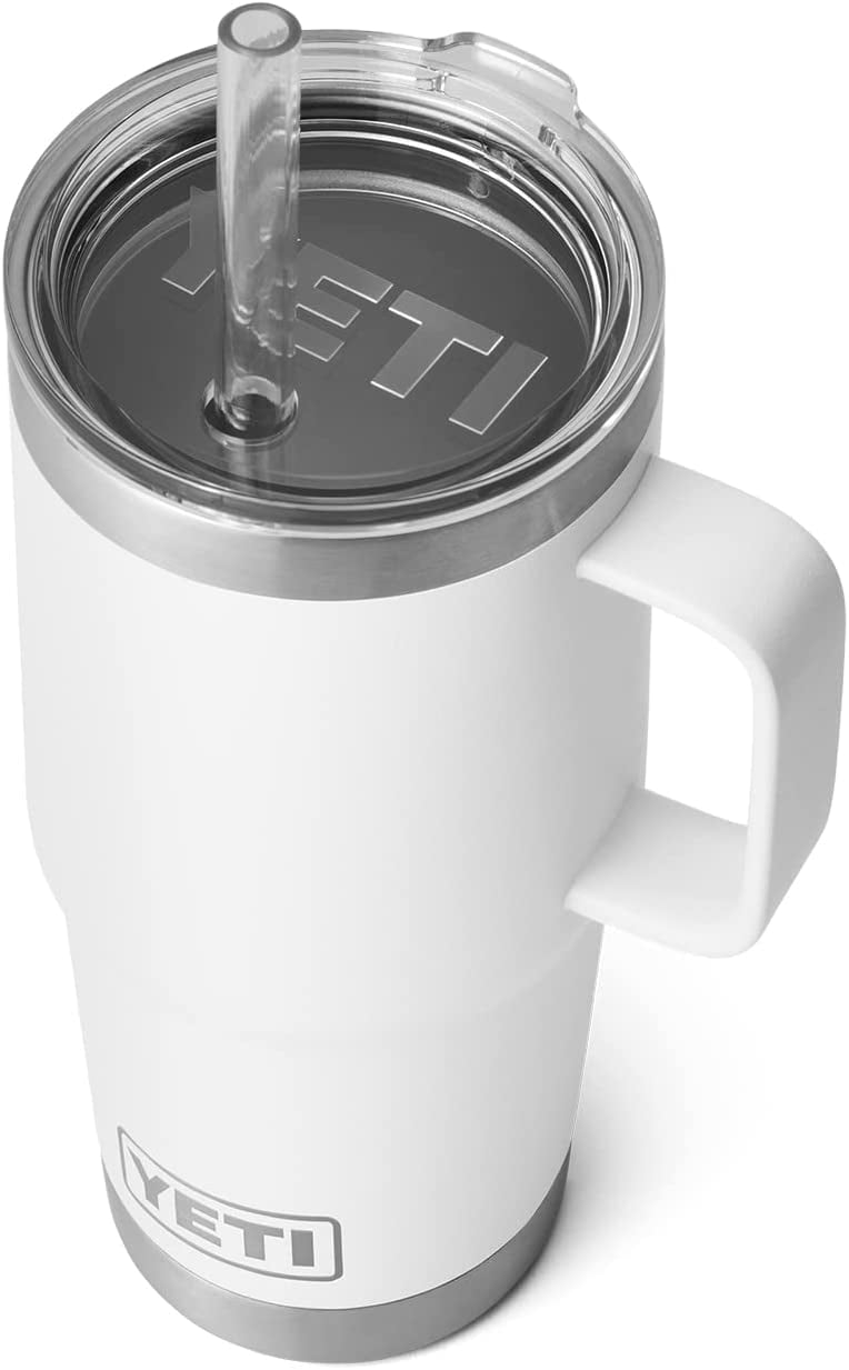 ☆YETI Rambler 25 oz☆ストロー付き ブラックマグ新品未使用品 YETI イエティ ランブラー 25オンス ストローマグ ストロー蓋