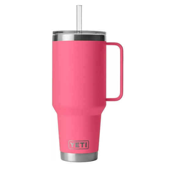 YETI Rambler 42 oz Mug with Straw Lid - TROPICAL PINK