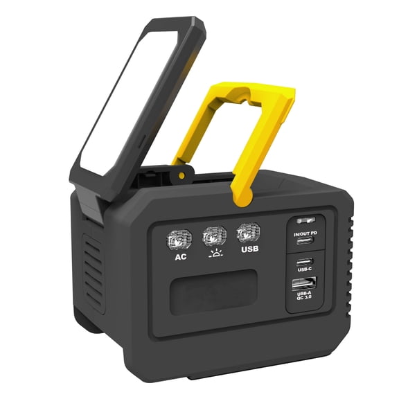 YETOKING 150W Power Inverter Compatible with Dewalt 20V Battery, DC 20V to AC 110-120V, Portable Power Inverter Charger Adapter USB-C & USB-A & AC Outlet, for Camping & RV Use