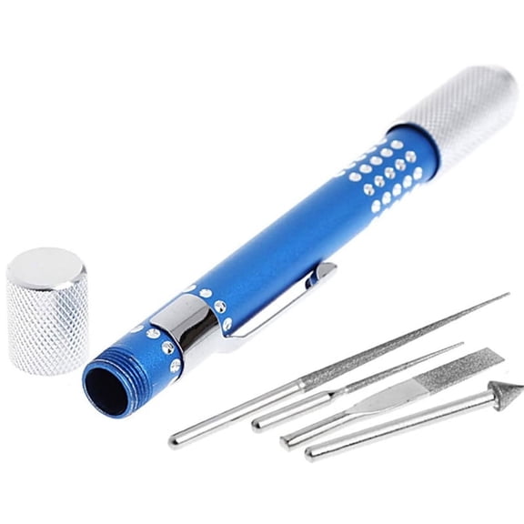 YEUHTLL 4 in 1 Diamond Grit Sharpener Needle File Set Files For Metal Glass Stone