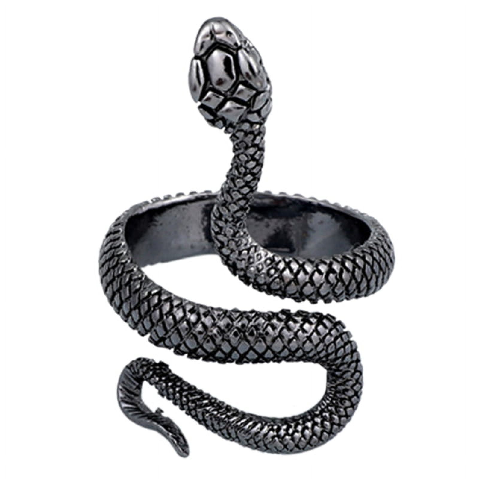 Silver Snake Ring — Inchoo Bijoux
