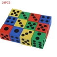 thumbnail image 1 of YEUHTLL Foam Dice Set - 24 Pack of Assorted Colorful Big Square Blocks - Perfect for Building Blocks, Educational Toys, Math Teaching, Pastime, Party Favors and Supplies, 1 of 10
