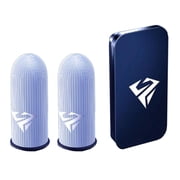 YEUHTLL Gaming Finger Sleeves for Mobile Gaming 0.25mm Glass Silver Fiber Seamless Thumb Fingertip Cover for PUBG/COD/LOL/ROS