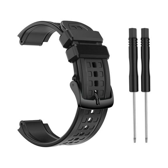 YEUHTLL Replacement Silicone Wristband Strap for Garmin- Forerunner 25 Male GPS Watch