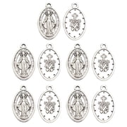 YEUHTLL Saint Benedict with Double Sided Evil Protection Medal Protection Prayer Design Catholic Christians Present Gift 10 PCS
