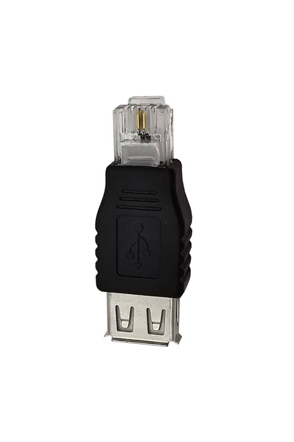 USB 2.0 AF A Female to PC RJ11 Male Crystal Head Lan Network Adapter Plug
