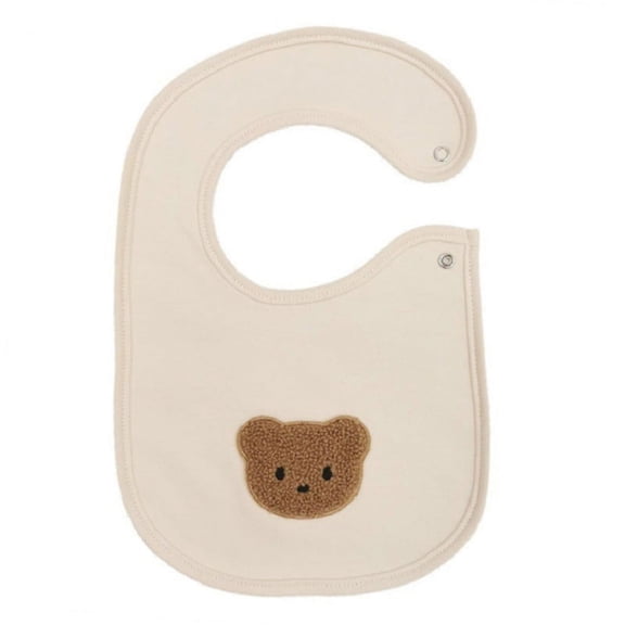 YEUHTLL Waterproof Baby Bib Double-layers Neck Baby Bibs Drool with Bear/Rabbit/Smile