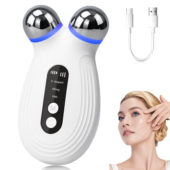 YEVYO Anti Aging and Wrinkles Microcurrent Facial Device, Boost Skin Care Products Absorption - White