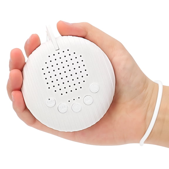 YEVYO Mini White Noise Machine for Baby Sleep - 10 Calming Sounds, Long Battery for Travel & Crib - USB Rechargeable with Auto-Off & Memory - White