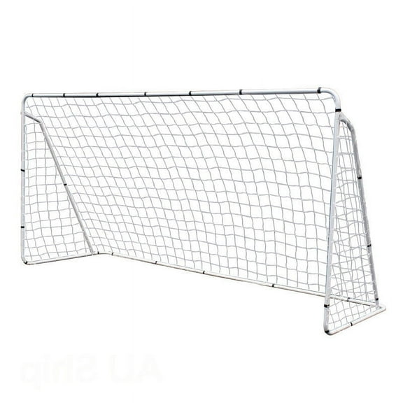 YEXJ 12 x 6' Portable Football Training Set - Soccer Goal Net with Steel Post Frame for Backyard - Easy-Assemble Training Equipment for Practice & Games