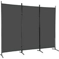 thumbnail image 1 of YEXJ 3-Panel Folding Privacy Screen, 6 Ft Portable Room Divider for Separating Spaces,102" W x 70" H Freestanding Partition Room Panel-Grey, 1 of 7