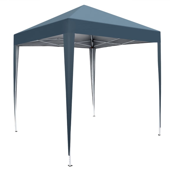 YEXJ 6.5' x 6.5' EZ Pop-Up Canopy Party Tent - Folding Waterproof Gazebo for Outdoor Events & Gatherings,Blue