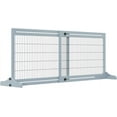 thumbnail image 1 of YEXJ 72" W x 27" H Extra Wide Freestanding Pet Gate with Adjustable Length Dog, Cat, Barrier for House, Doorway, Hallway-Blue-gray, 1 of 10