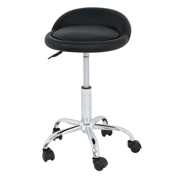 YEXJ Adjustable Hydraulic Rolling Swivel Stool - Ergonomic Salon Spa Tattoo Chair with 360 Rotation, Height-Adjustable for Facial Massage, Durable PU Leather & Smooth Casters