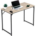 thumbnail image 1 of YEXJ Computer Desk 47 Inch, Home Office Desk Writing Study Table Modern Simple Style PC Desk with Black Metal Frame-47 Inch-Nature, 1 of 8
