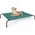 thumbnail image 1 of YEXJ Cooling Elevated Dog Bed, Raised Portable Dog Cots Beds No-Slip Feet Durable Portable Indoor & Outdoor Pet Hammock Bed, 49x31.5x8 Inch, Green, 1 of 8