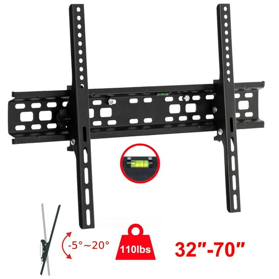 YEXJ Flat TV Wall Mount Bracket 20 Tilt Swivel For 32"37"42"47"50"55"60"65"70" inch