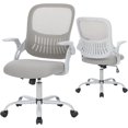 thumbnail image 1 of YEXJ Home Office Desk Chair, Computer Meshchair Ergonomic Taskchair with Lumbar Support Executive Swivel Mid Back for Adults, Adjustable Armrest, Grey, 1 of 8