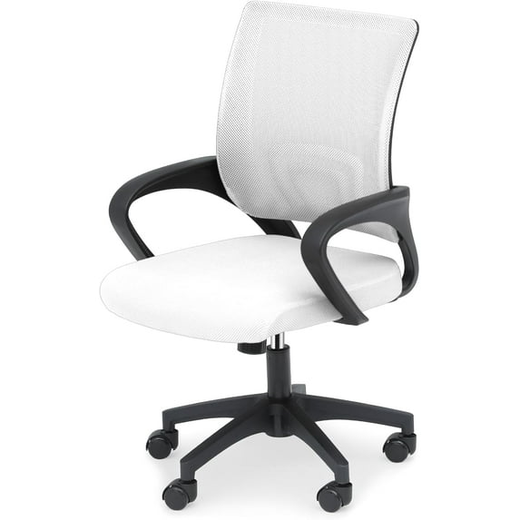 YEXJ Office Chair Ergonomic - Mesh Desk Chair with Lumbar Support & Wide Seat (300Lbs Capacity) Adjustable Height, Swivel Wheels - for Home Office, Gaming, Bedroom