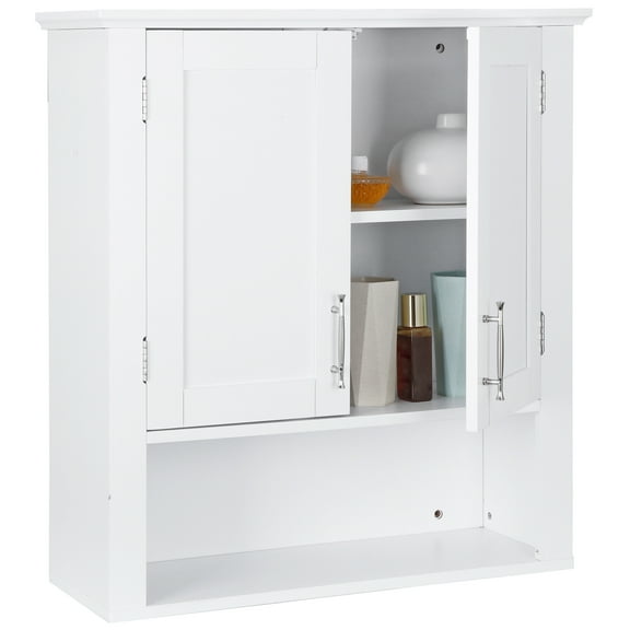 YEXJ Organizing Cabinet Durable Bathroom Kitchen Cabinet Free Standing Cupboard White