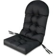 thumbnail image 1 of YEXJ Patio Adirondack Chair Cushion - 49” x 23” High Back Rocking Chair Cushion w/Fixing Straps, Durable & Fade Resistant, 5” Thick Tufted Seat Pad for Indoor & Outdoor Chairs (Black, 1), 1 of 10