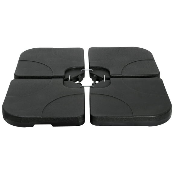 YEXJ Patio Umbrella Base Stand - Water & Sand Filled Square Shaped Outdoor Patio Weighted Base - Stable Heavy-Duty Umbrella Base for Garden, Deck & Backyard Umbrellas