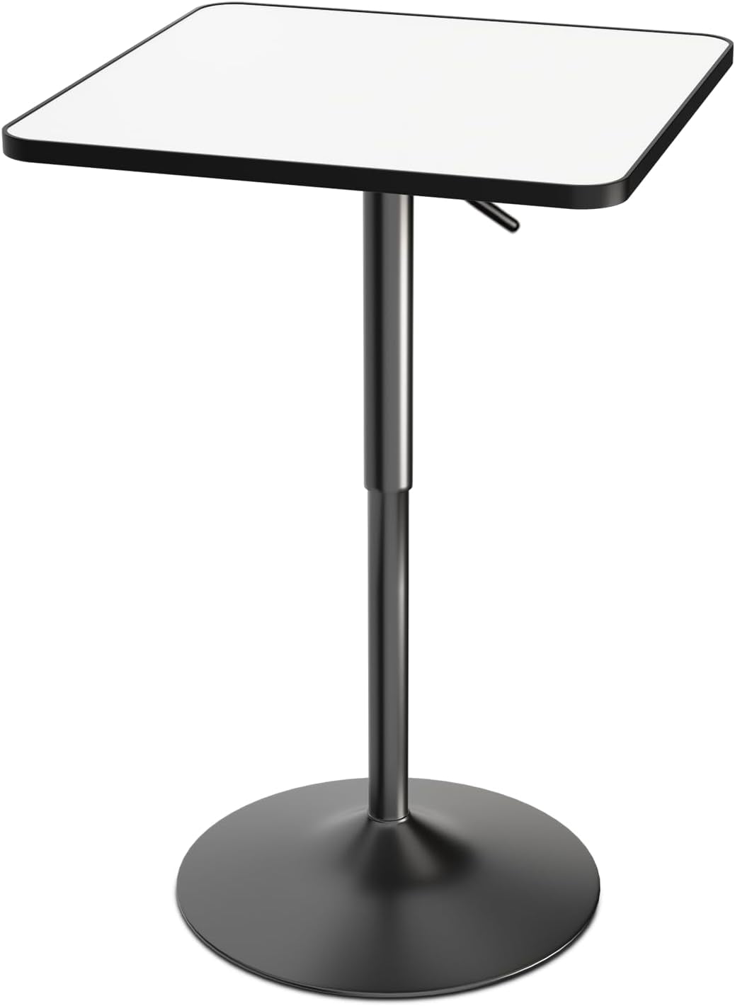 YEXJ Square Bar Table,Adjustable Height Pub Table and 360°Swivel Bistro ...