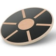 thumbnail image 1 of YEXJ Wooden Wobble Balance Board with 360 Rotation for Stability Training, Versatile Home Gym Exercise Balance Stability Trainer with Non-Slip Surface, 15.5" Diameter, 1 of 9