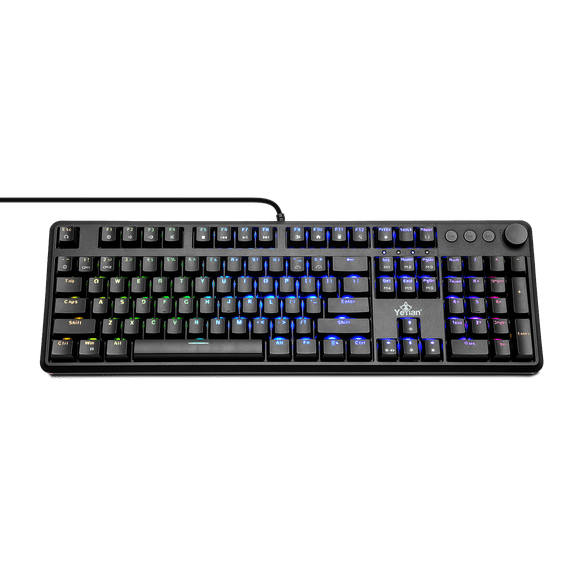 YEYIAN Asward Series 3000 TKL Mechanical Gaming Keyboard  Outemu Blue Switches, RGB Backlit, 104 Keys, Anti-Ghosting, Braided USB