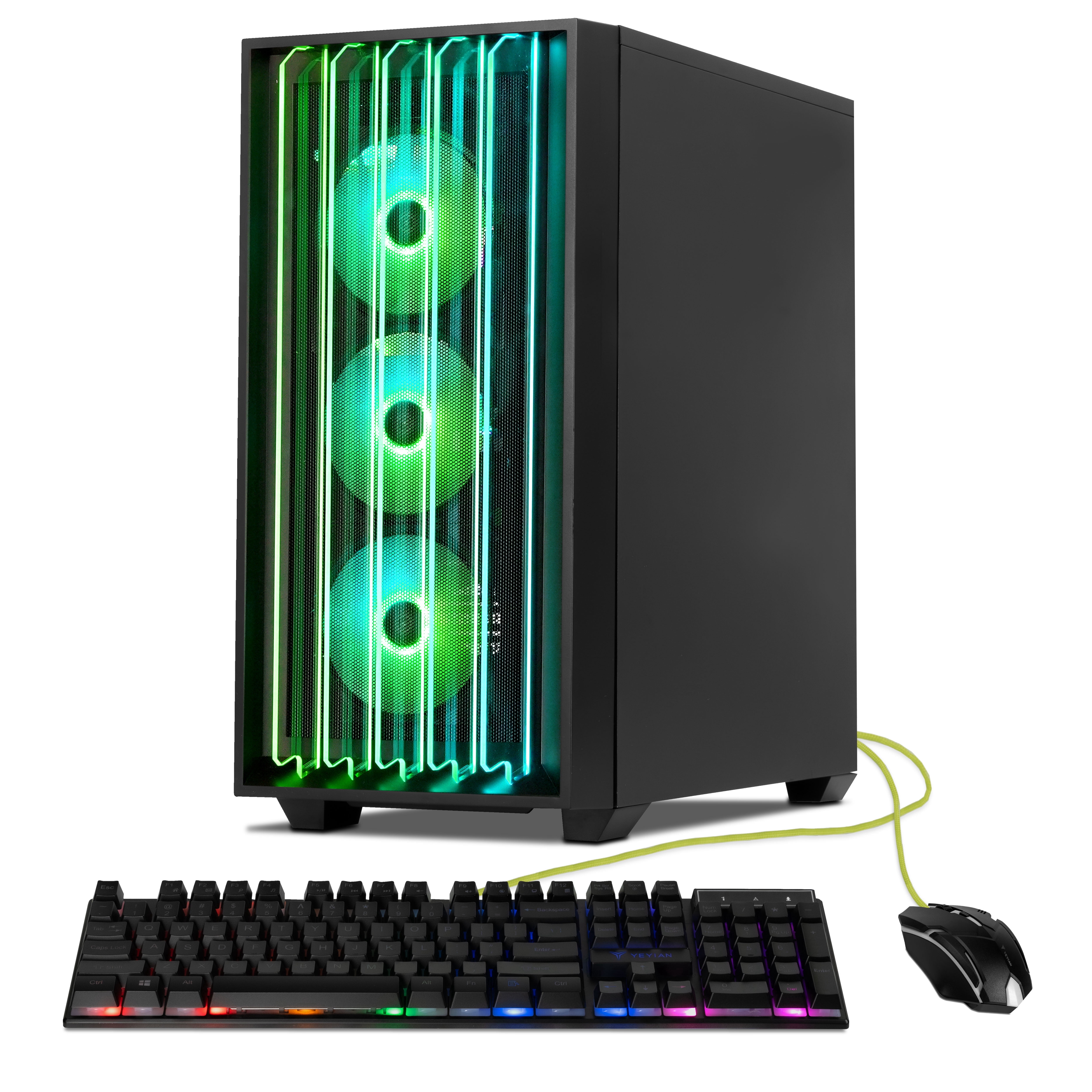 YEYIAN Gaming PC MIRAGE S AMD RYZEN 7 7800X3D GeForce RTX 5090 2TB SSD 32GB 6000MHz RGB 360mm AIO 1000W PSU Windows 11 Home YPA MS780DC 5901N