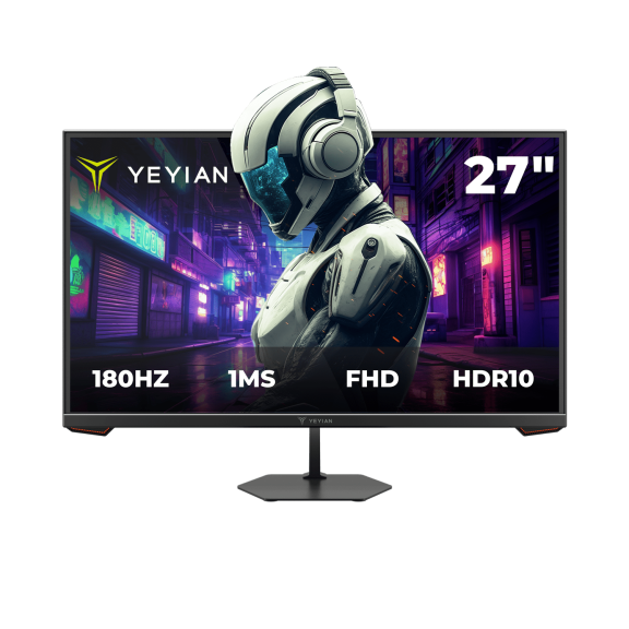 YEYIAN IPF27 27 Gaming Monitor Avance - FHD 180Hz 1ms with FreeSync, G-Sync, HDR10