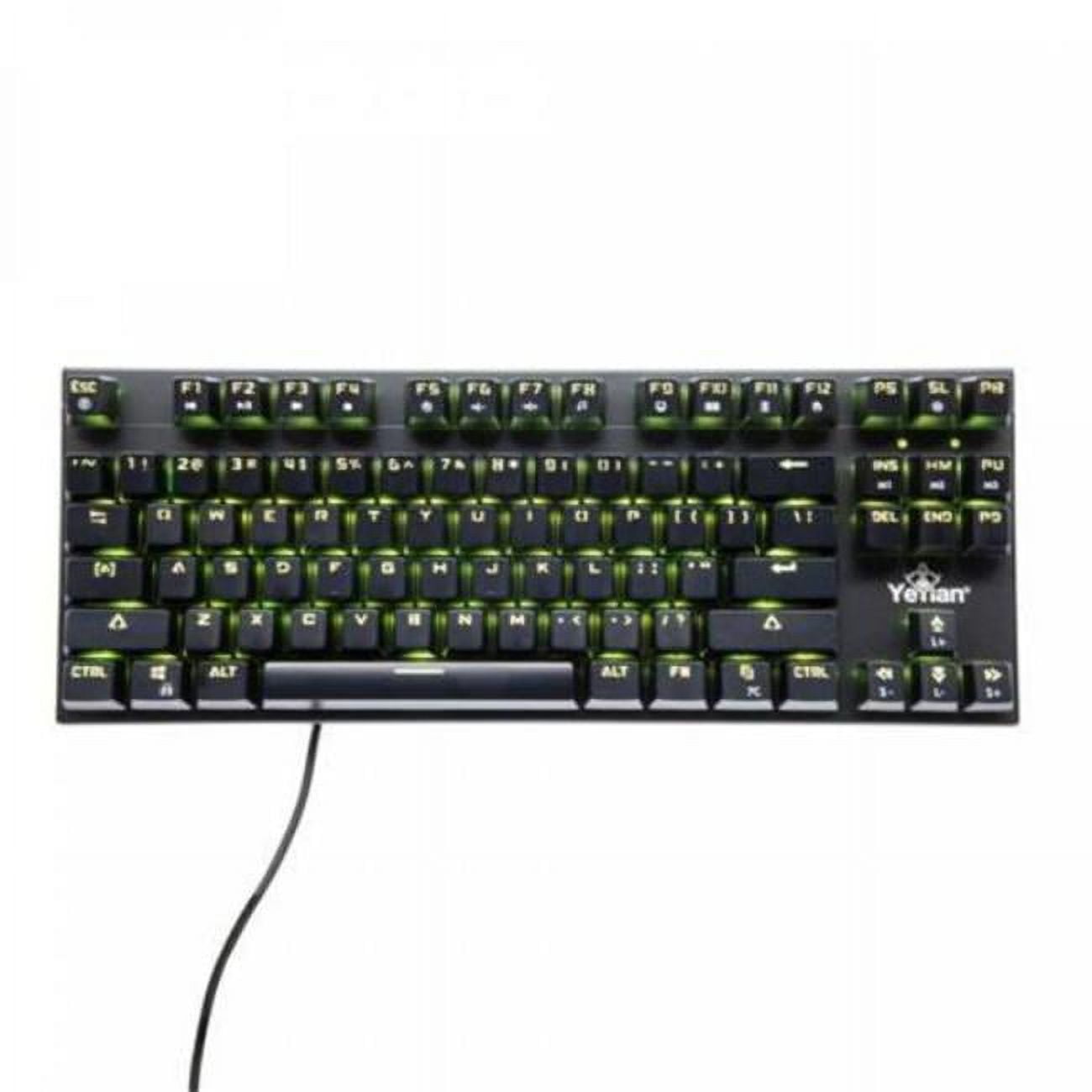 YEYIAN SPARK Mechanical Gaming Keyboard, 87 TKL RGB LED Backlit 16M Color Keys, OUTEMU Red Hot-Swappable Switches, Cherry MX Equivalent, 13 Modes, 50M Keystrokes, Steel Frame, Braided Cable Tenkeyless