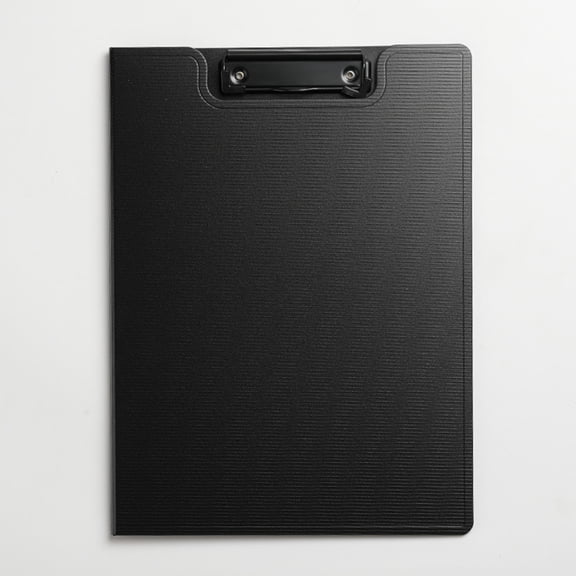 YEYIXUK 2-In-1 A4 Plastic Clipboard With Document Organizer Black