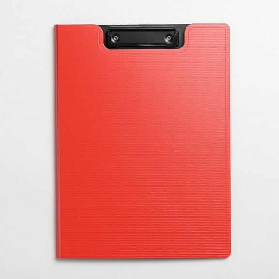 YEYIXUK 2-In-1 A4 Plastic Clipboard With Document Organizer Red