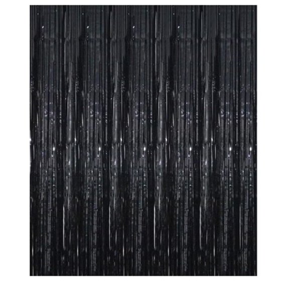 YEYIXUK 2-Piece Foil Fringe Curtains Set For Party Photo Backdrop 200x100cm