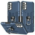 thumbnail image 1 of YEYKX Case for Samsung Galaxy A13 4G, Ring Holder Kickstand Anti-Fingerprint Non-slip Anti-Drop Heavy Duty Defender Rugged Case Cover for Samsung A13 4G Phone 6.6 inches,Blue,For Galaxy A13(4G), 1 of 10