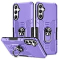 thumbnail image 1 of YEYKX Case for Samsung Galaxy S23 FE 5G, Ring Holder Kickstand Anti-Fingerprint Non-slip Anti-Drop Heavy Duty Defender Rugged Case Cover for Samsung S23 FE 5G Phone 6.4 inches,Purple, 1 of 9