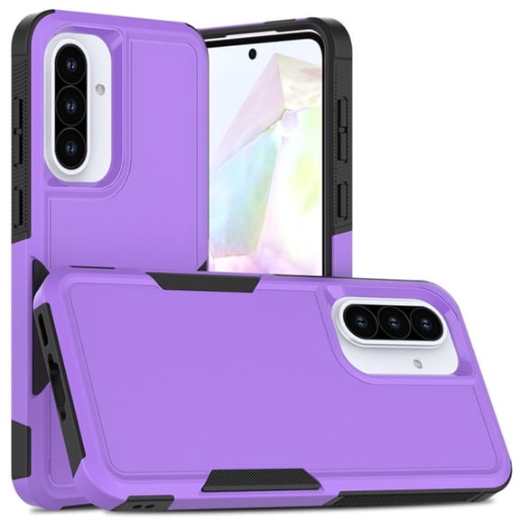 YEYKX Defender Case for Samsung Galaxy A37 5G 6.7'' Heavy Duty 1 in 1 Design Rugged Full Body Dustproof Shockproof Bumper Non-Slip Protective Cover,Purple,For Galaxy A37(5G)