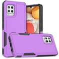 thumbnail image 1 of YEYKX Defender Case for Samsung Galaxy A42 6.6'' Heavy Duty 1 in 1 Design Rugged Full Body Dustproof Shockproof Bumper Non-Slip Protective Cover,Purple,For Galaxy A42, 1 of 5