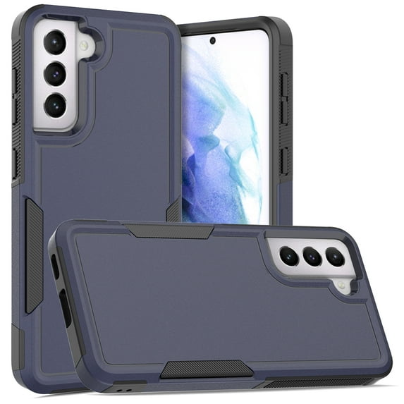 YEYKX Defender Case for Samsung Galaxy S21 5G 6.2'' Heavy Duty 1 in 1 Design Rugged Full Body Dustproof Shockproof Bumper Non-Slip Protective Cover,Blue,For Galaxy S21