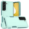 thumbnail image 1 of YEYKX Defender Case for Samsung Galaxy S22 5G 6.1'' Heavy Duty 1 in 1 Design Rugged Full Body Dustproof Shockproof Bumper Non-Slip Protective Cover,Light Green,For Galaxy S22(5G), 1 of 5