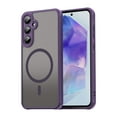 thumbnail image 1 of YEYKX Magnetic for Samsung Galaxy A55 5G Case [Compatible with MagSafe] [Military Grade Drop Protection] Translucent Matte Shockproof Phone Case,Purple, 1 of 8