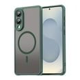 thumbnail image 1 of YEYKX Magnetic for Samsung Galaxy S25 Edge 5G Case [Compatible with MagSafe] [Military Grade Drop Protection] Translucent Matte Shockproof Phone Case,Green, 1 of 8