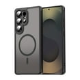 thumbnail image 1 of YEYKX Magnetic for Samsung Galaxy S25 Ultra 5G Case [Compatible with MagSafe] [Military Grade Drop Protection] Translucent Matte Shockproof Phone Case,Black, 1 of 8