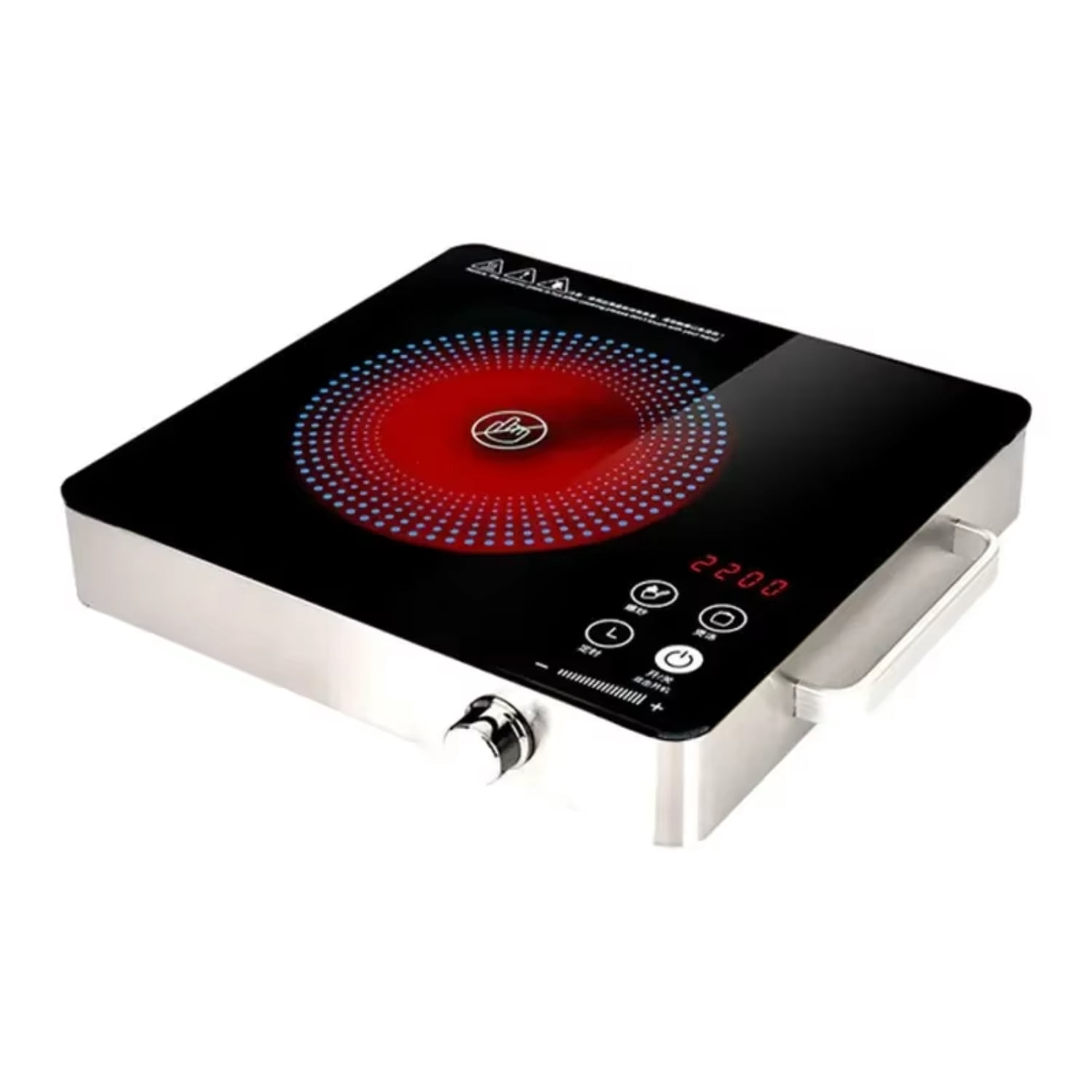 YEYNGQC Electrical  Waterproof Induction Cooker Hob Oven Hot Pot Stove With Timer Ceramic Heating Furnace Cooktop Plate 2200W EU